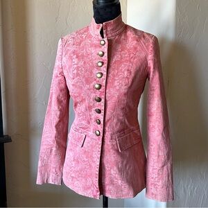 Military high collar blazer jacket